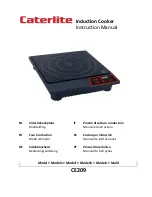 Caterlite ce209 Instruction Manual предпросмотр