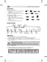 Preview for 4 page of Caterlite DF824 Instruction Manual