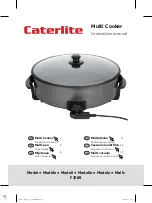 Предварительный просмотр 1 страницы Caterlite FJ989 Instruction Manual