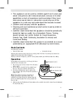 Предварительный просмотр 3 страницы Caterlite FJ989 Instruction Manual