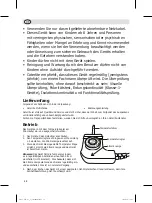 Предварительный просмотр 12 страницы Caterlite FJ989 Instruction Manual