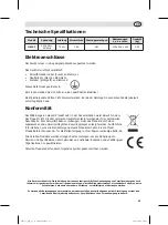 Предварительный просмотр 21 страницы Caterlite HE152 Instruction Manual