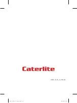 Предварительный просмотр 40 страницы Caterlite HE152 Instruction Manual