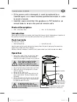 Предварительный просмотр 3 страницы Caterlite J709-A Instruction Manual