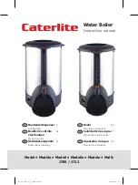 Preview for 1 page of Caterlite J709 Instruction Manual