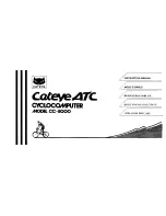 Preview for 1 page of Cateye ATC CC-8000 Instruction Manual