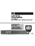 Cateye CC-HB1OO Instruction Manual preview