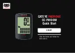 Cateye CC-PA100W Quick Start Manual preview