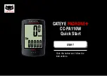 Cateye CC-PA110W Quick Start Manual preview