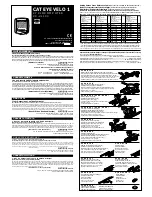 Preview for 1 page of Cateye CC-VL100 Limited Warranty