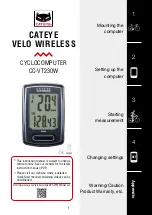 Preview for 1 page of Cateye CC-VT230W User Manual