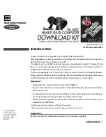 Cateye E-TRAIN DATA Instruction Manual предпросмотр