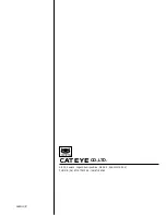 Preview for 26 page of Cateye EC1200E Operating Instructions Manual