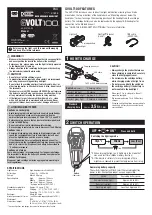 Preview for 1 page of Cateye GVOLT100 Manual