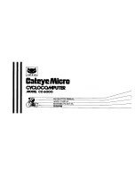 Cateye Micro CC-6000 Instruction Manual preview