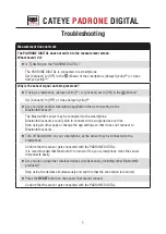 Preview for 1 page of Cateye PADRONE DIGITAL Troubleshooting