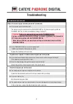 Preview for 2 page of Cateye PADRONE DIGITAL Troubleshooting