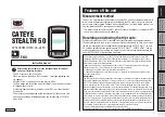 Preview for 1 page of Cateye stealth 50 cyclocomputer CC-GL50 Instruction Manual