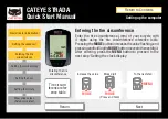 Preview for 8 page of Cateye STRADA CC-RD100N Quick Start Manual