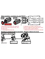 Предварительный просмотр 1 страницы Cateye TL-LD1000 Battery Changing Instructions