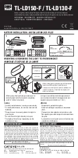 Cateye TL-LD150-F Manual preview