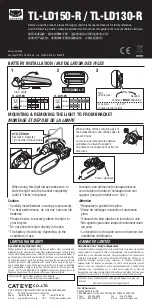 Preview for 1 page of Cateye TL-LD150-R Manual