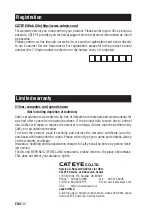 Preview for 42 page of Cateye TR200DW280P Instruction Manual