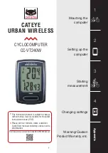 Cateye Urban Wireless CC-VT240W Instruction Manual preview