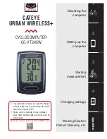 Cateye URBAN WIRELESS+ CC-VT245W Instruction Manual preview