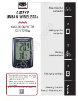 Preview for 1 page of Cateye Urban Wireless+ Instruction Manual