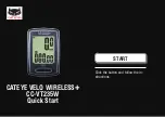 Предварительный просмотр 1 страницы Cateye VELO Wireless+ CC-VT235W Quick Start Manual