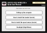 Preview for 4 page of Cateye VELO Wireless+ CC-VT235W Quick Start Manual