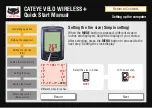 Предварительный просмотр 9 страницы Cateye VELO Wireless+ CC-VT235W Quick Start Manual