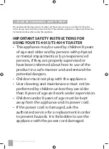 Preview for 4 page of Catler TS 4013 Instruction Manual