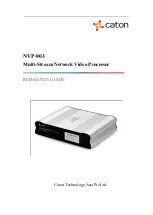 Caton NVP-903 Series Reference Manual preview