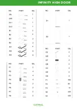 Предварительный просмотр 7 страницы CATRAL INFINITY HIGH DOOR Assembly Preparation