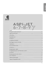 Предварительный просмотр 3 страницы Cattani ASPI-JET 6 Operator'S Handbook Manual