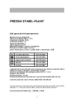 Предварительный просмотр 2 страницы Cattani Stabil Plant-Press Operator'S Handbook Manual