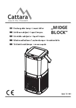 Предварительный просмотр 1 страницы Cattara MIDGE BLOCK Instructions For Use Manual