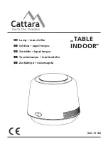 Предварительный просмотр 1 страницы Cattara TABLE INDOOR Quick Start Manual