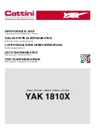 Cattini Oleopneumatica YAK 1810X Operating And Maintenance Manual preview