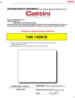 Предварительный просмотр 11 страницы Cattini Oleopneumatica YAK 1820CX Operating And Maintenance Manual