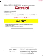 Preview for 33 page of Cattini Oleopneumatica Yak 214/P Operating And Maintenance Manual