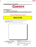 Preview for 3 page of Cattini Oleopneumatica YAK 217/N Operating And Maintenance Manual