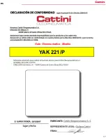 Preview for 37 page of Cattini Oleopneumatica YAK 221/P Operating And Maintenance Manual