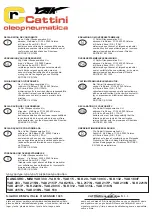 Preview for 3 page of Cattini Oleopneumatica YAK 312 Operating And Maintenance Manual