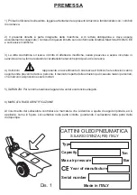 Preview for 4 page of Cattini Oleopneumatica YAK 312 Operating And Maintenance Manual