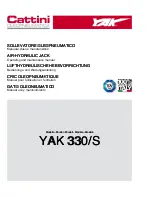 Cattini Oleopneumatica YAK 330/S Operating And Maintenance Manual preview