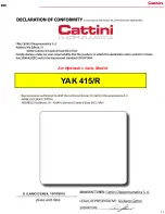 Preview for 11 page of Cattini Oleopneumatica YAK 415/R Operating And Maintenance Manual