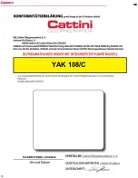 Preview for 18 page of Cattini YAK 108/C Operating And Maintenance Manual